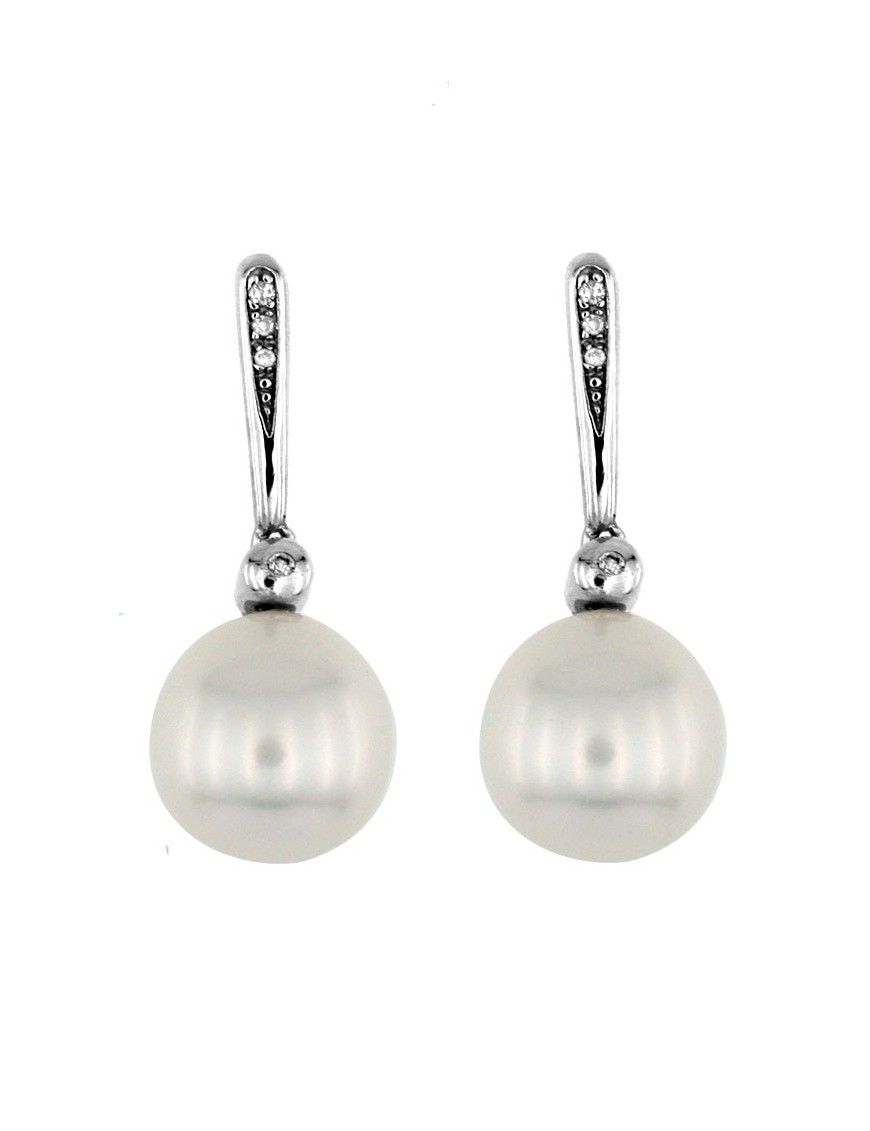 Pendientes Oro blanco 18Kts mujer 6083E