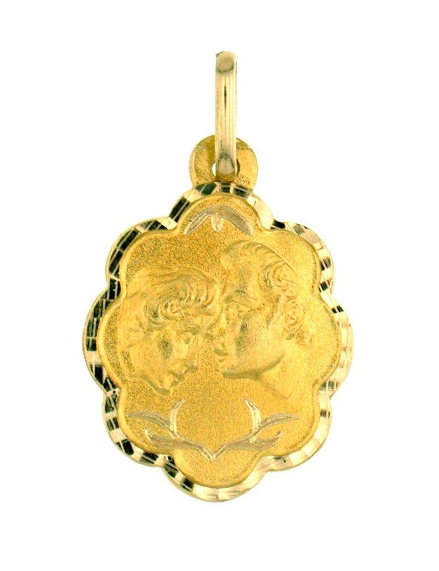 Medalla Enamorados Oro 18Kts 2116