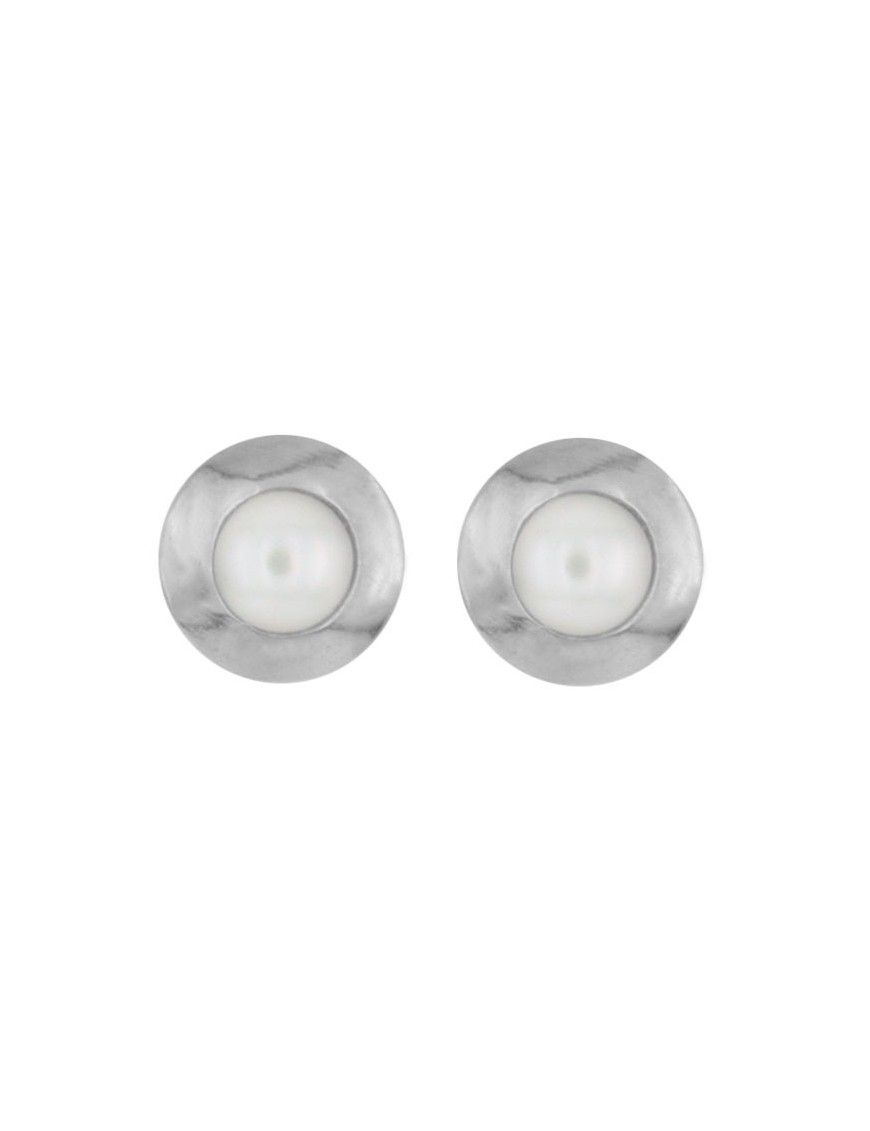 Pendientes Oro blanco 18Kts niña 54166-P/B/PE