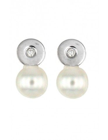 Pendientes Oro blanco 18Kts niña 54877-P/B/0.014