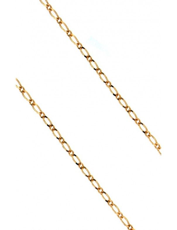 Cadena Oro 18Kts figaro mujer ALT.B.1+1 35X50