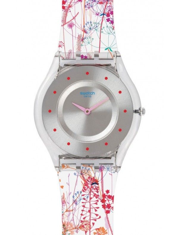 Reloj Swatch mujer jardin fleuri SFE102
