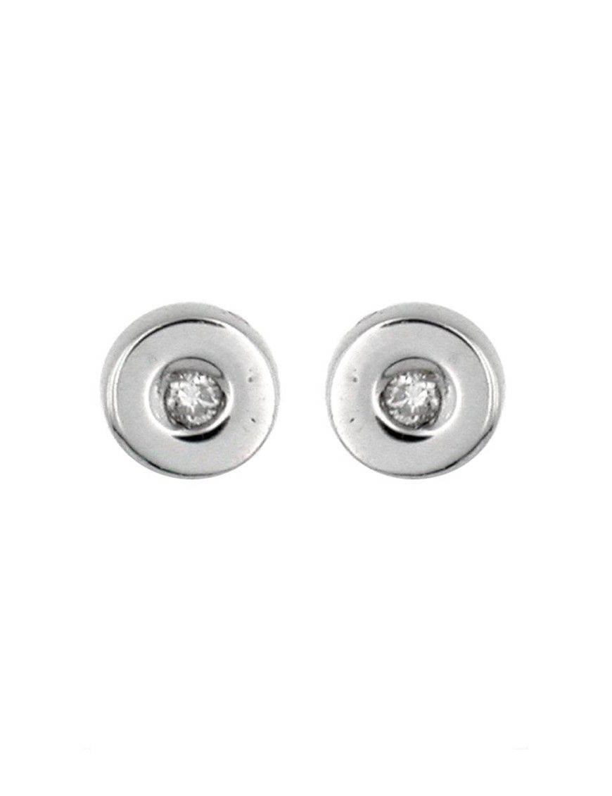 Pendientes Oro blanco 18Kts niña 10598/P