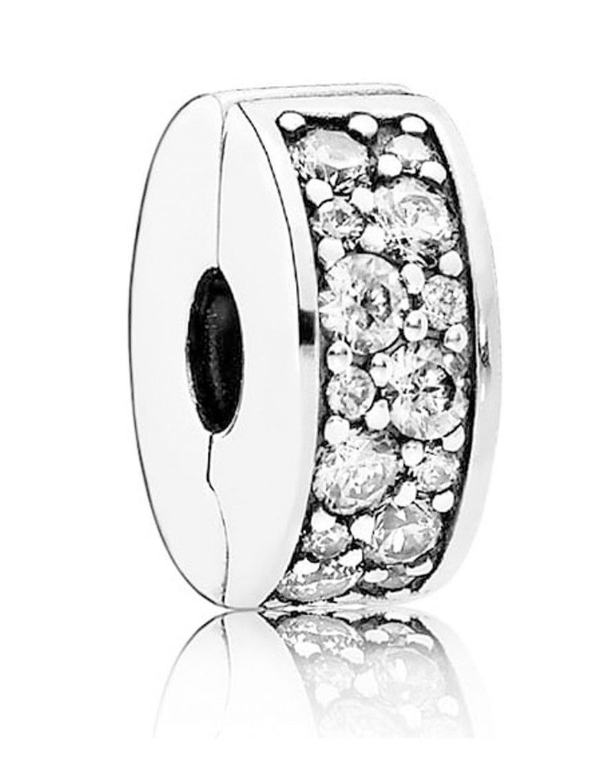 Charm Clip Pandora Plata Elegancia Brillante 791817CZ