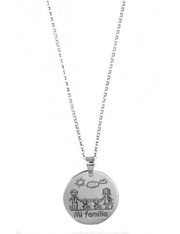 Collar Plata Mi familia mujer 022820-1-1