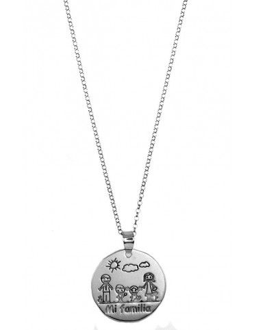 Collar Plata Mi familia mujer 022820-1-1