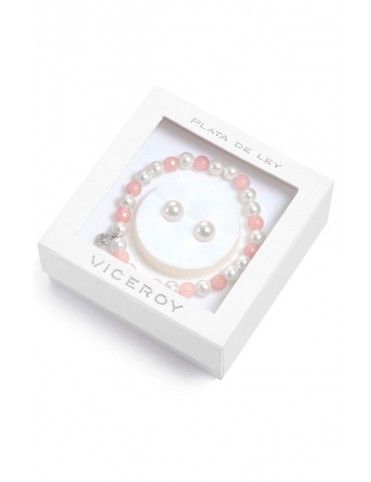 Pack Pulsera y pendientes Viceroy plata mujer 8062K000-60