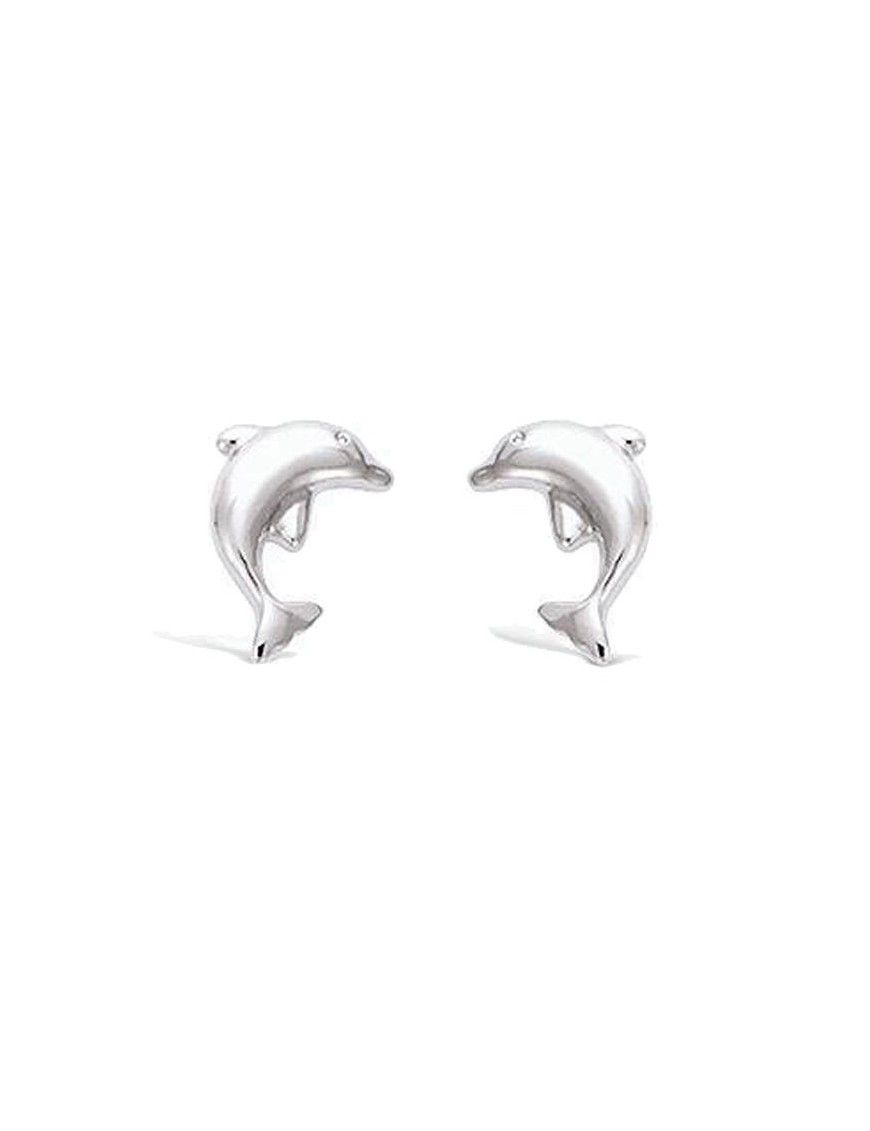 Pendientes Plata Delfines mujer 21ER145
