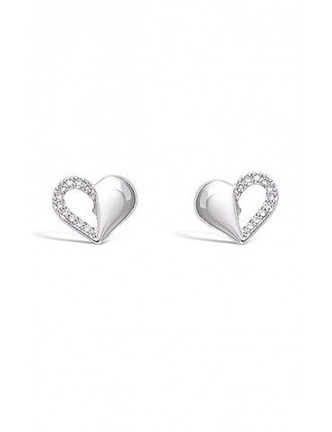 Pendientes Plata Corazón mujer 21ET134CZ