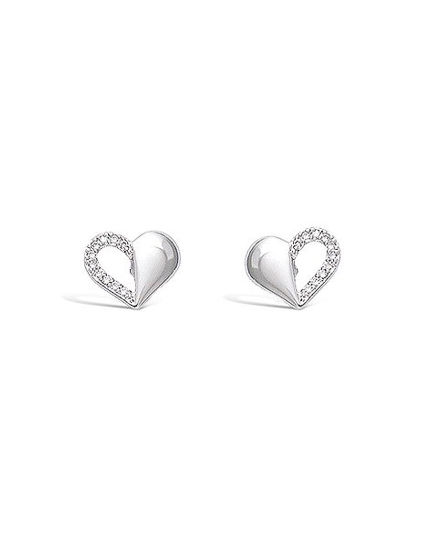 Pendientes Plata Corazón mujer 21ET134CZ