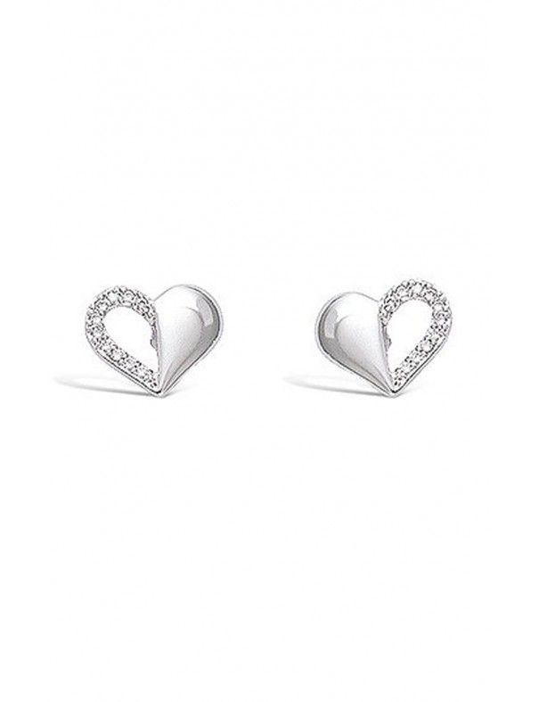 Pendientes Plata Corazón mujer 21ET134CZ