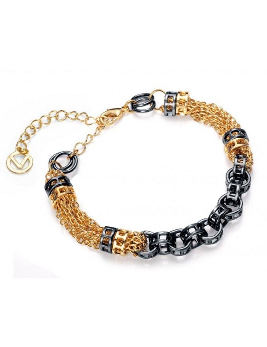 PULSERA VICEROY CHAPADO DORADO Y HEMATITE MUJER 7003P09019