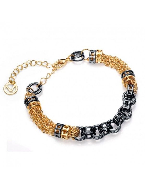 PULSERA VICEROY CHAPADO DORADO Y HEMATITE MUJER 7003P09019