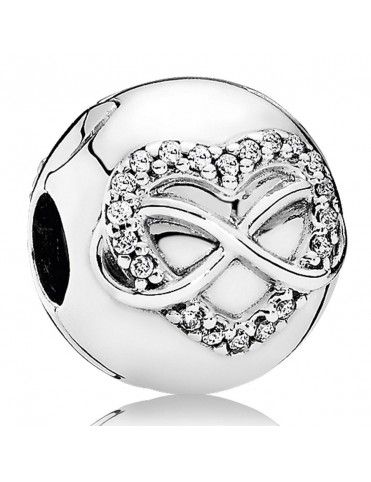 Charm Clip Pandora plata Corazón Infinito 791947CZ