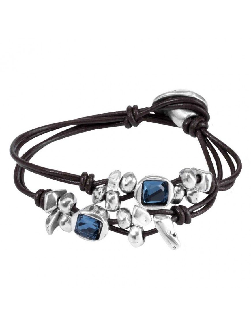 Pulsera Uno de 50 metal Mujer Toro Azul PUL1781AZUMAR0M