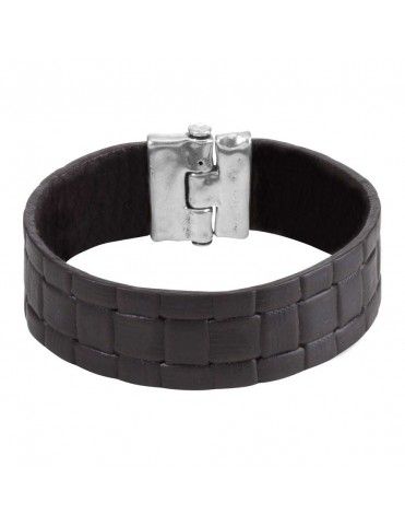 Pulsera Uno de 50 metal Hombre Al Cuadrado PUL1486MARMTL0L
