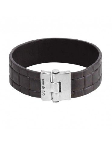 Pulsera Uno de 50 metal Hombre Al Cuadrado PUL1486MARMTL0L