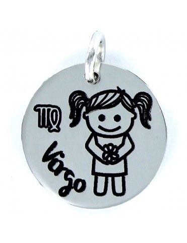Colgante plata Mujer Horóscopo Virgo 9091916