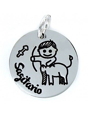 Colgante plata Mujer Horóscopo Sagitario 9091919