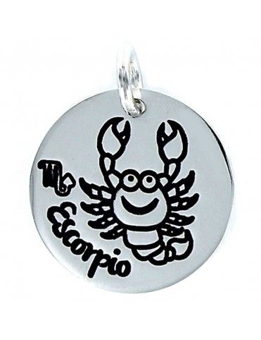 Colgante plata Mujer Horóscopo Escorpio 9091918