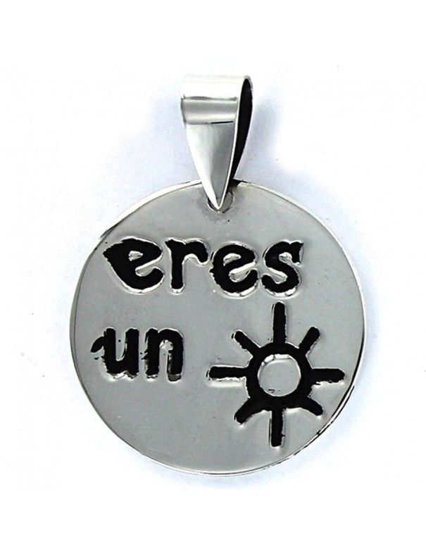 Collar Plata Mujer Eres un Sol 9087122