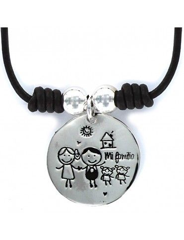 Collar Plata Mujer Mi familia 9087304