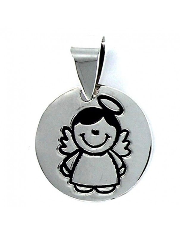 Collar Plata Mujer Ángel Cuídame 9088114