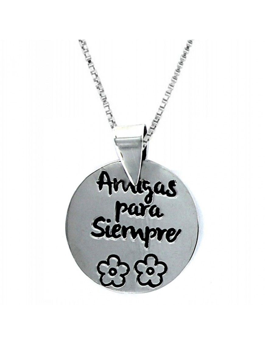 Collar Plata Mujer Amigas para siempre 9087490