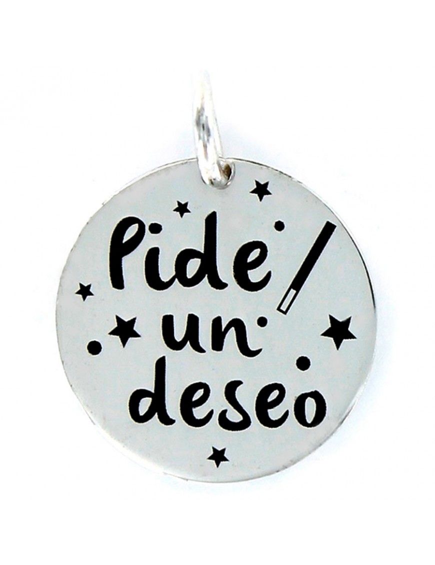 Colgante Plata Mujer Pide un deseo 9094999