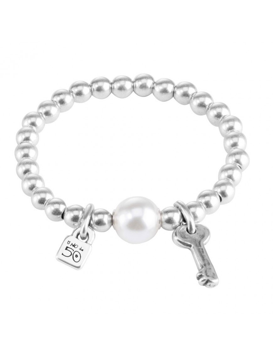 Pulsera Uno de 50 Metal Mujer Llavestruz  PUL1523BPLMTL0M