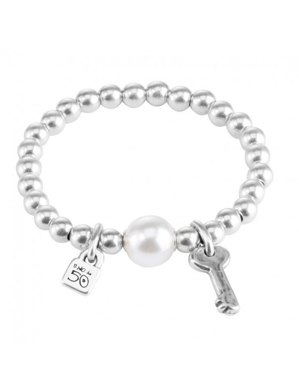 Pulsera Uno de 50 Metal Mujer Llavestruz  PUL1523BPLMTL0M