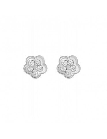 Pendientes Oro Blanco Niña 41B1301