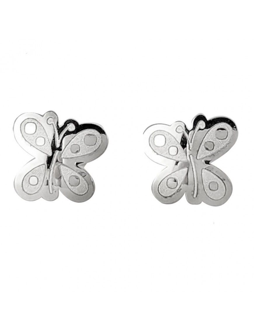 Pendientes Oro blanco 18Kts Niña 5BP472