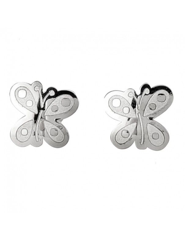 Pendientes Oro blanco 18Kts Niña 5BP472