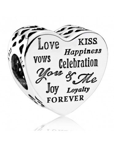 Charm Pandora Plata Corazón de Celebración 792060