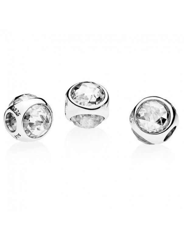 Charm Pandora Plata y circonita Gota Radiante 792095CZ