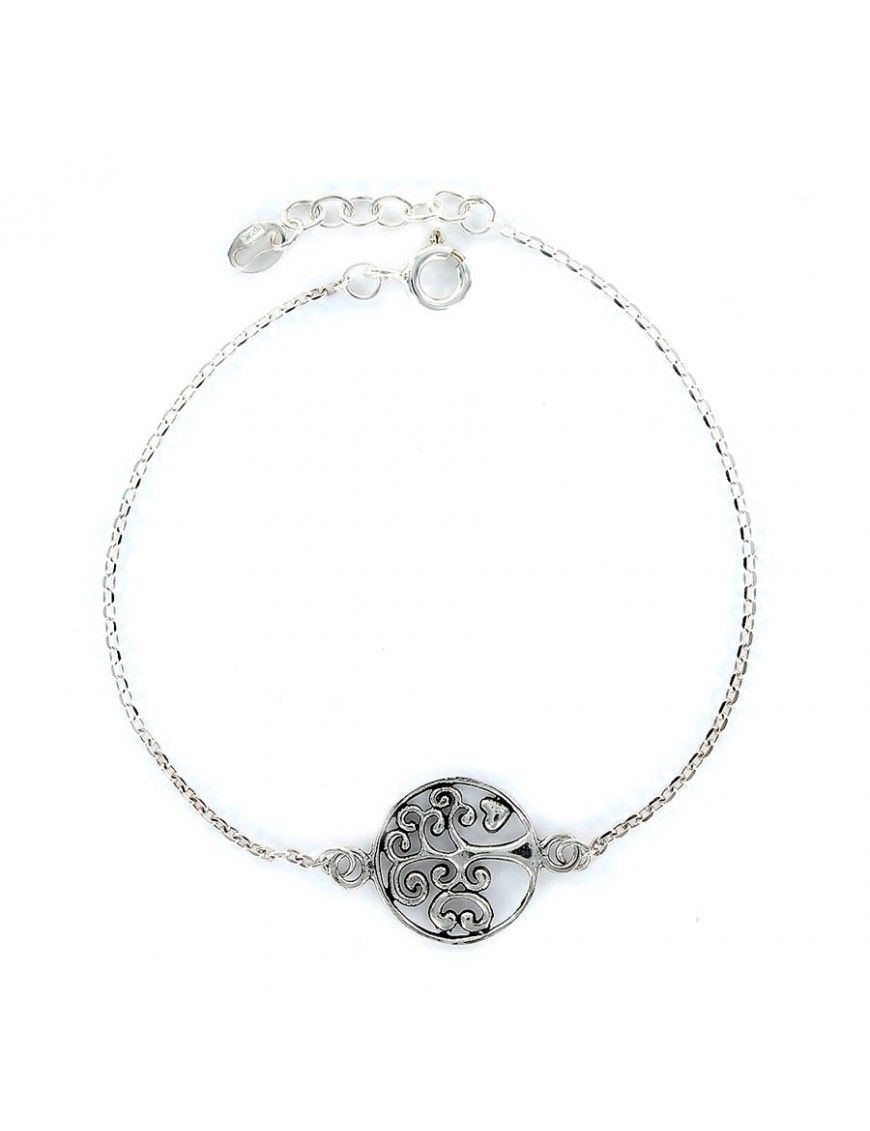 Pulsera Plata Mujer Árbol de la Vida 9096583