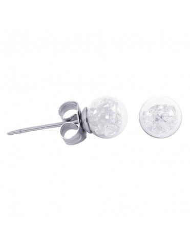 Pendientes Anartxy Acero Cristales Blancos Mujer APE579
