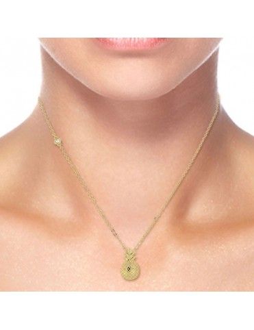 Collar Anartxy Acero mujer Piña Tropical COA378