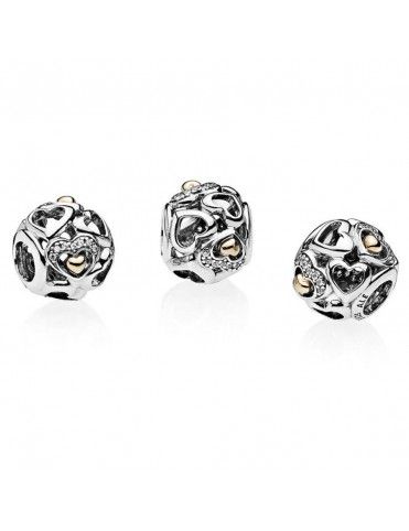 Charm Pandora Plata Corazón de Romance 792108CZ