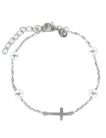 Pulsera Plata Niña Cruz 9097289