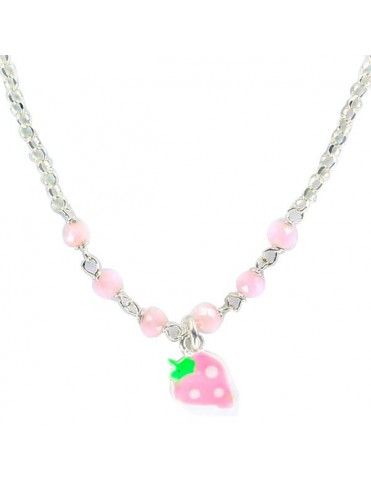 Collar Plata Niña Fresa 9097257