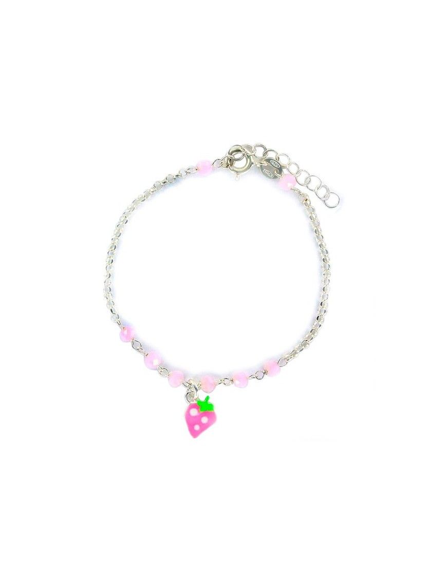 Pulsera Plata Niña Fresa 9097256