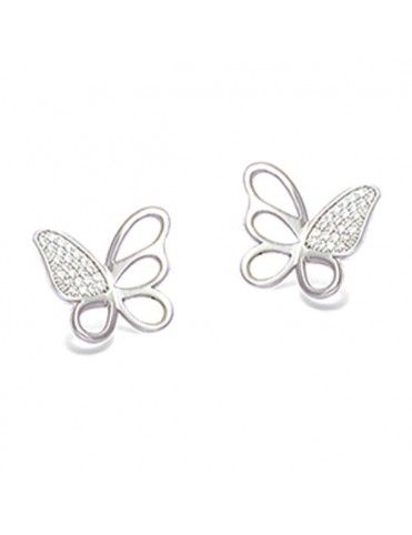 Pendientes Plata Mujer Mariposa 21EP048CZ