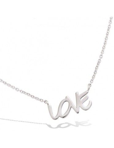 Collar Plata Mujer Love 51EU0770
