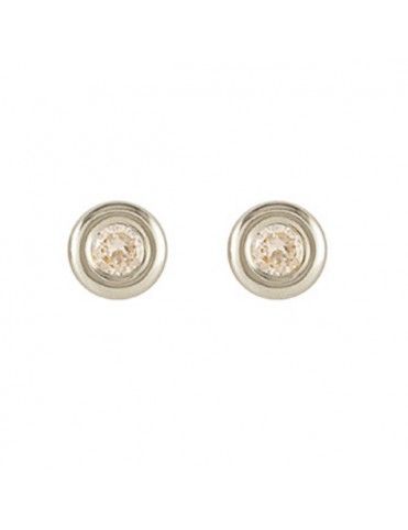 Pendientes Oro Blanco 18Kts Niña 61B1704/6