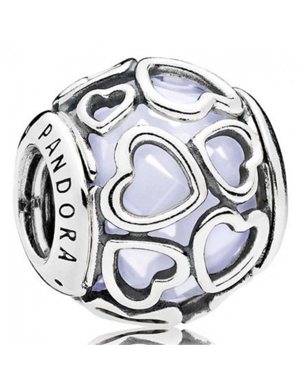 Charm Pandora Plata Corazones Blanco 792036NOW
