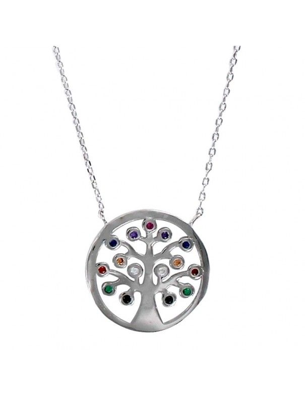 Collar Plata Mujer Árbol de la Vida 9097652