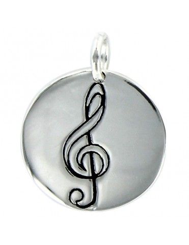 Colgante Plata Mujer Clave de Sol 9089367