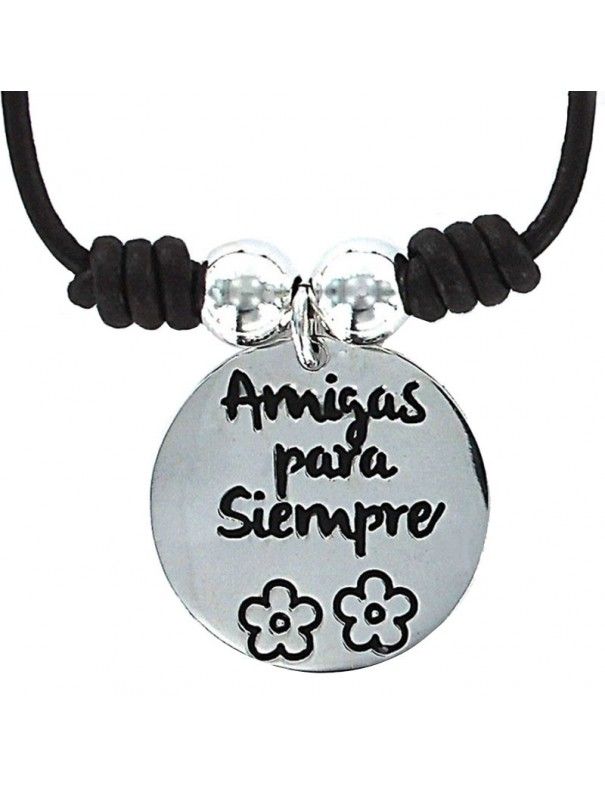 Collar Plata Mujer Amigas para siempre 9087489